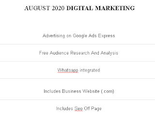 DIGITAL MARKETING - AUGUST 2020 DIGITAL MARKETING - AUGUST 2020