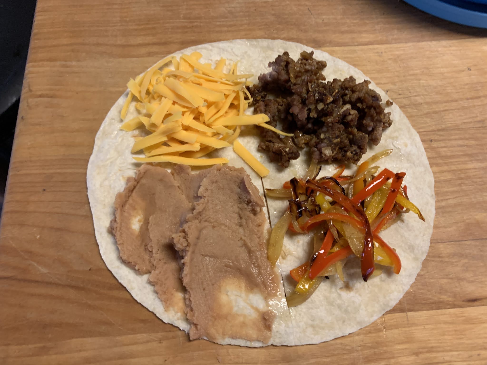 Cooking with Barry & Meta Tortilla Folds Joining the tortilla foldin