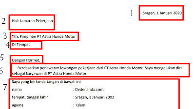 Cara Membuat Surat Lamaran Pt Astra Honda Motor Tulis Tangan Yang