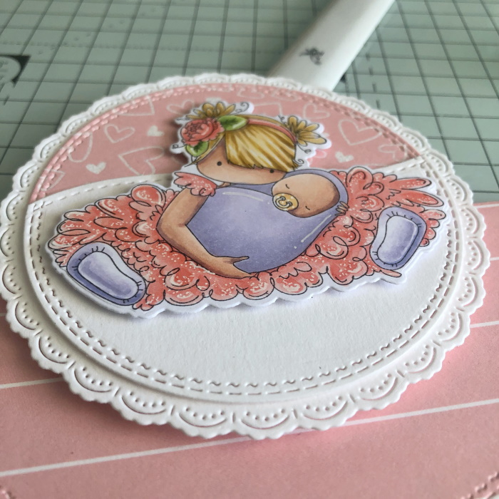 The Paper Cove Big Sister Rocker Card Tutorial Stamping Bella