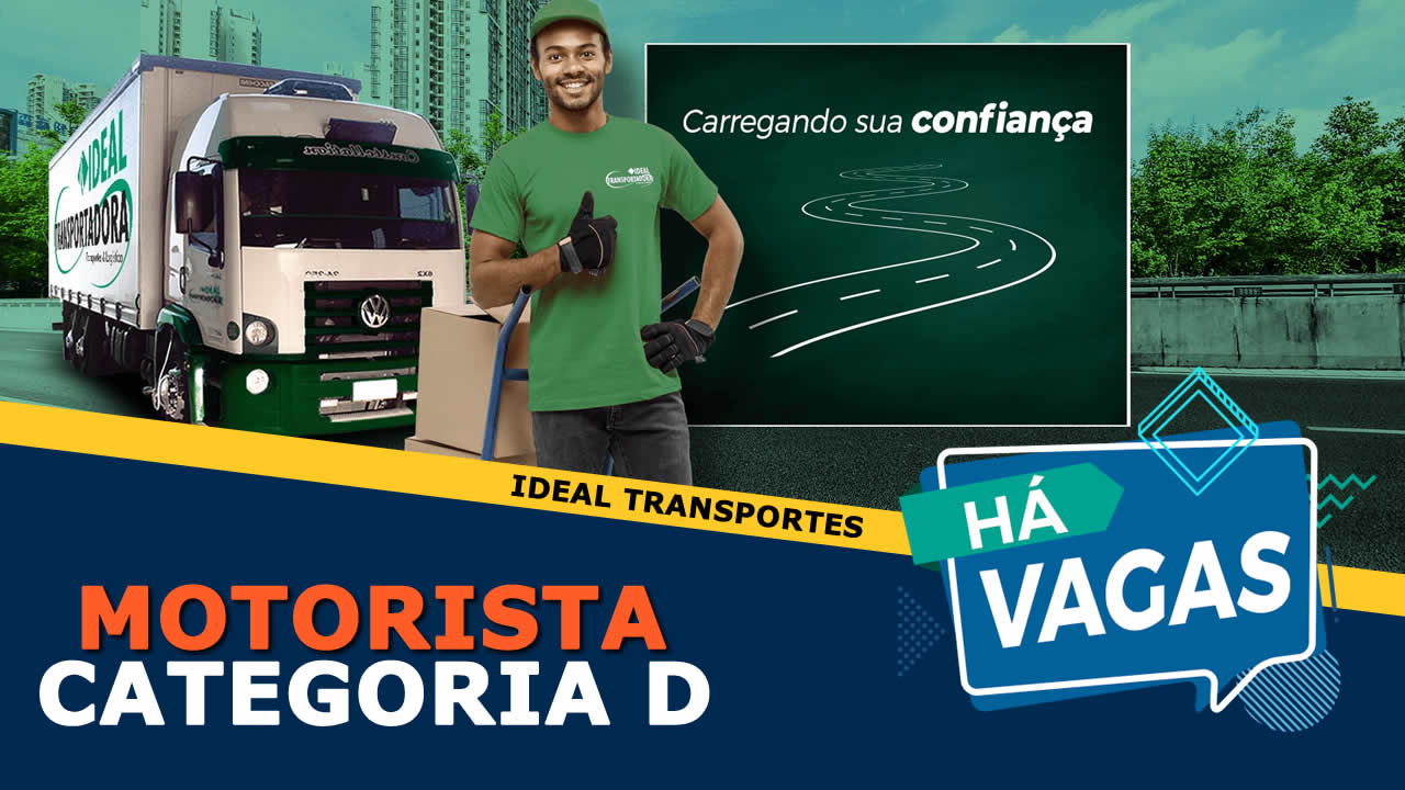 vaga para motorista entregador