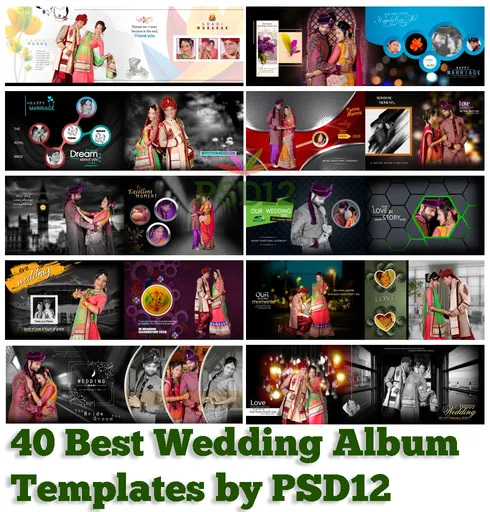 40 Best Photo album PSD templates