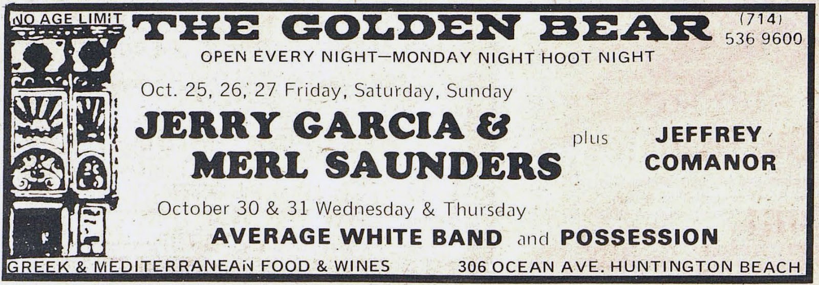 deadthinking 10/27/74 stay golden, Jerry