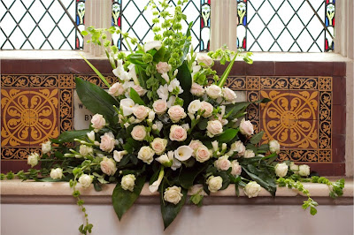 Church wedding flowers