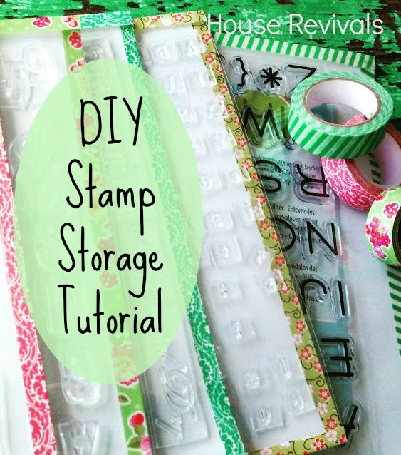 DIY Stamp Storage Tutorial