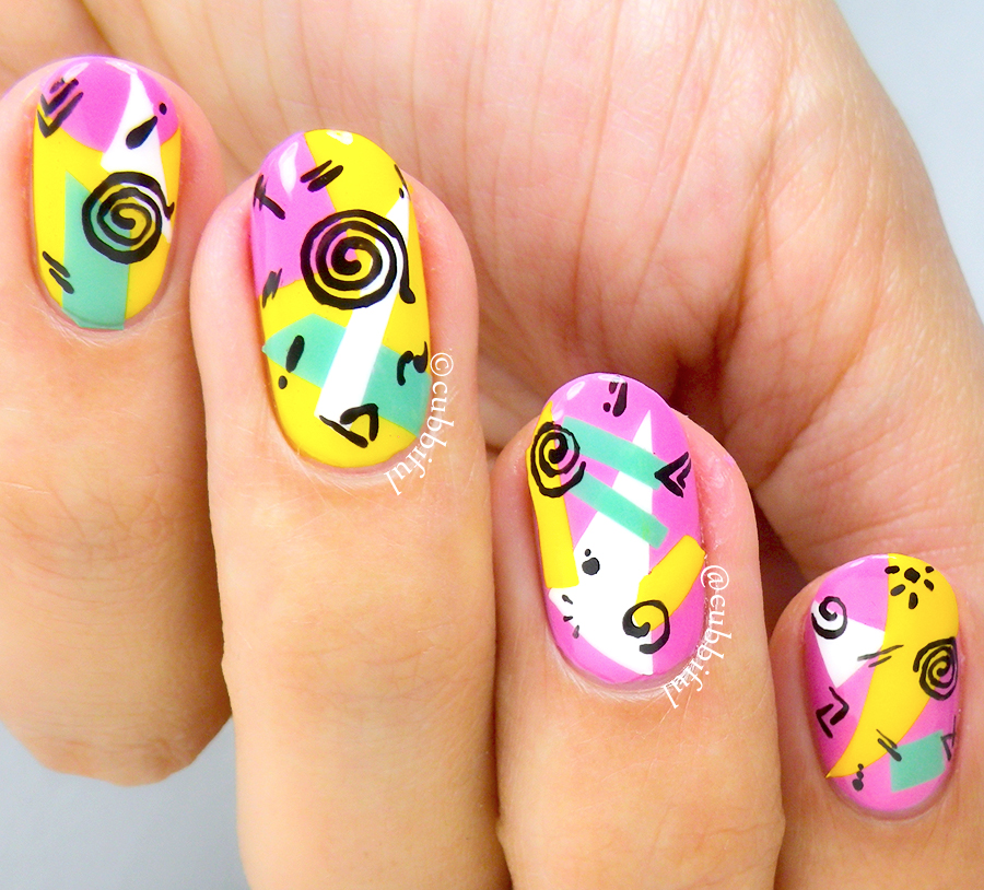 cubbiful: 90s Saved by the Bell Nail Art