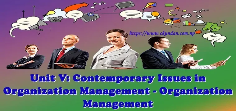 Contemporary Issues in Organization Management - Organization Management