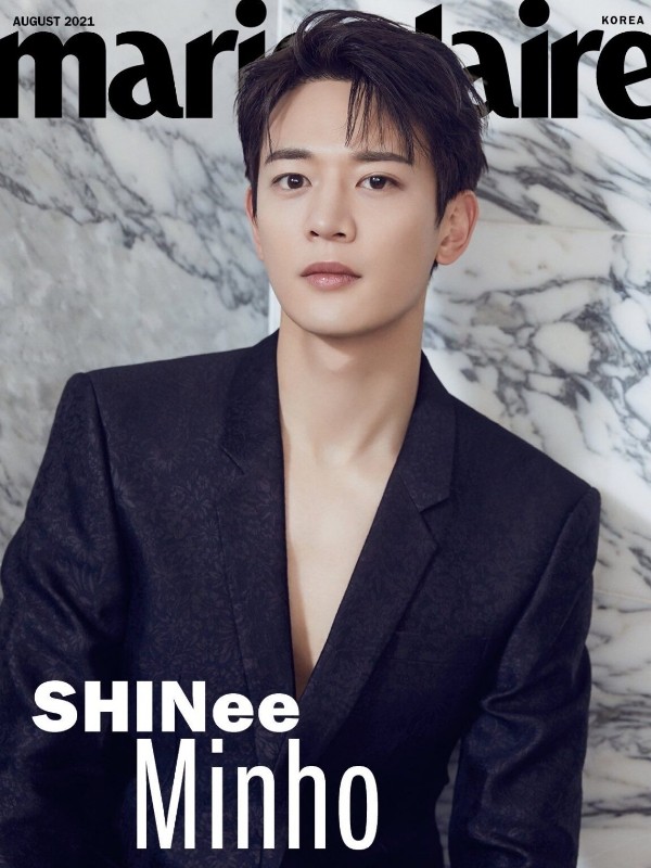 اطلالات مثيرة و ساحرة لأعضاء فرقة SHINee على غلاف مجلة Marie Claire اصدار اغسطس