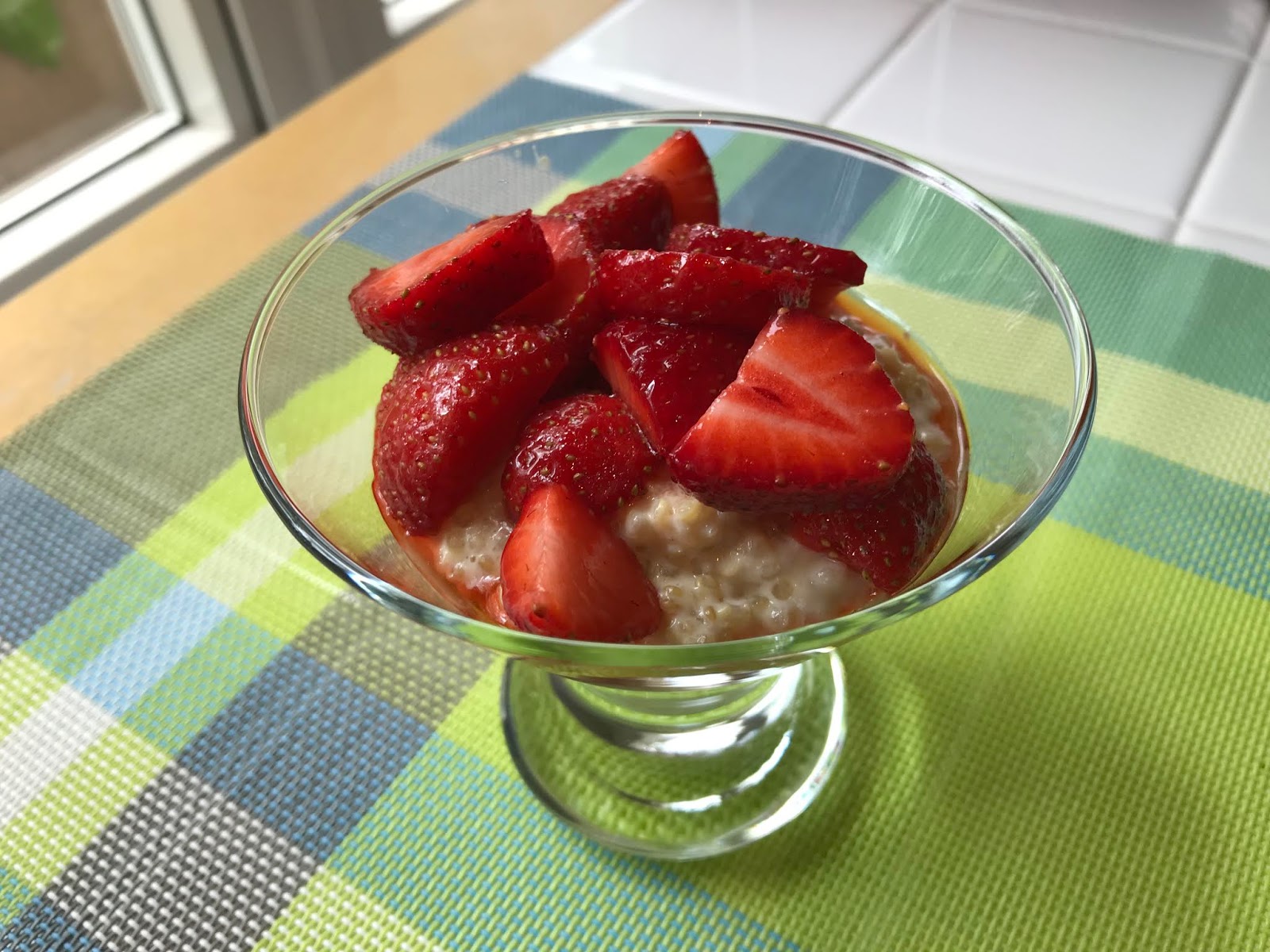 LactoseFree Girl Quinoa Pudding with Strawberries