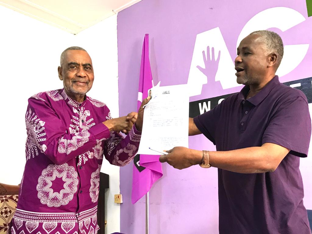 Maalim Seif Sharif Hamad Arudisha Fomu ya Kugombea Urais Zanzibar