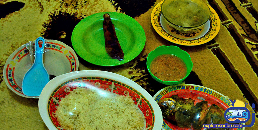 hidangan laut di paket wisata pulau Kelapa kepulauan seribu utara jakarta