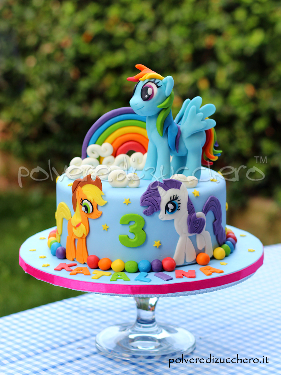 Torta Decorata My Little Pony Per Il Compleanno Di Una Bimba Con