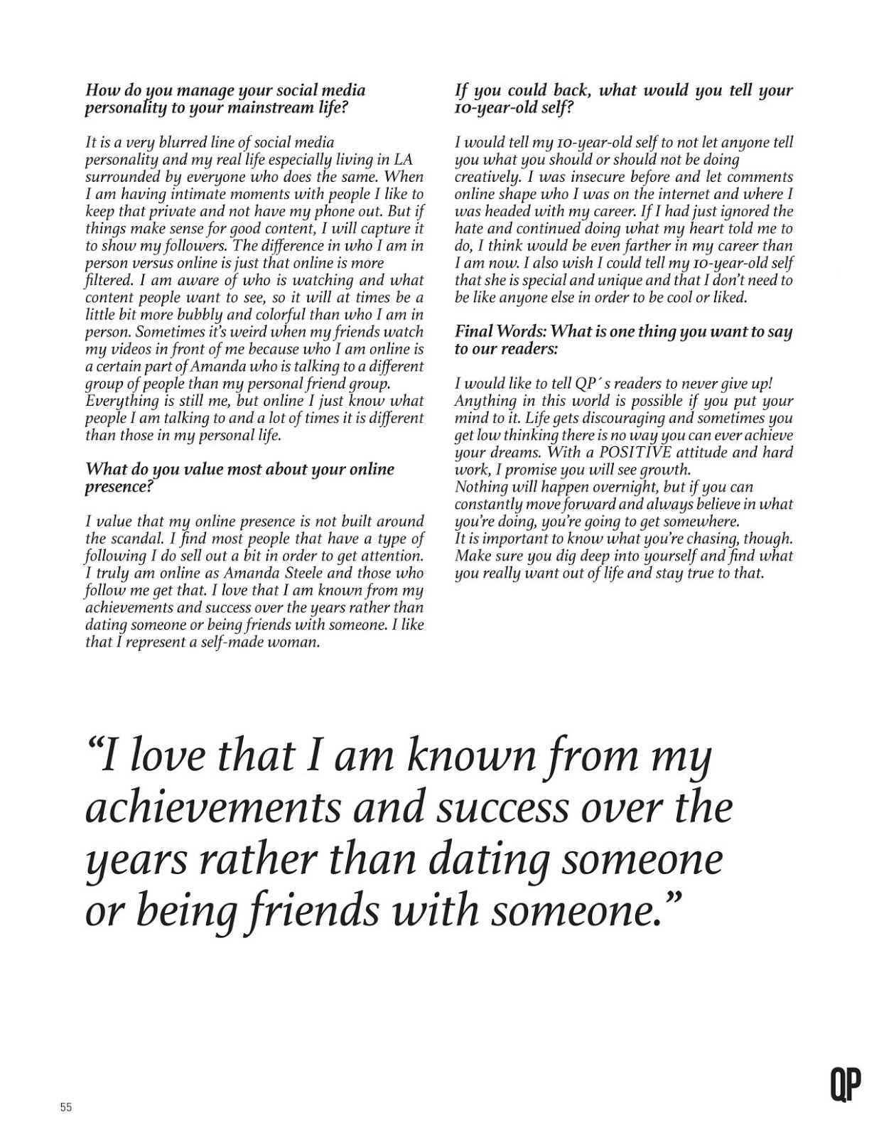 Amanda Steele – QP Magazine April 2019 Issue | RitzyStar