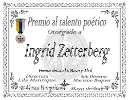 Premio al Talento Poético en el foro "Versos Peregrinos"