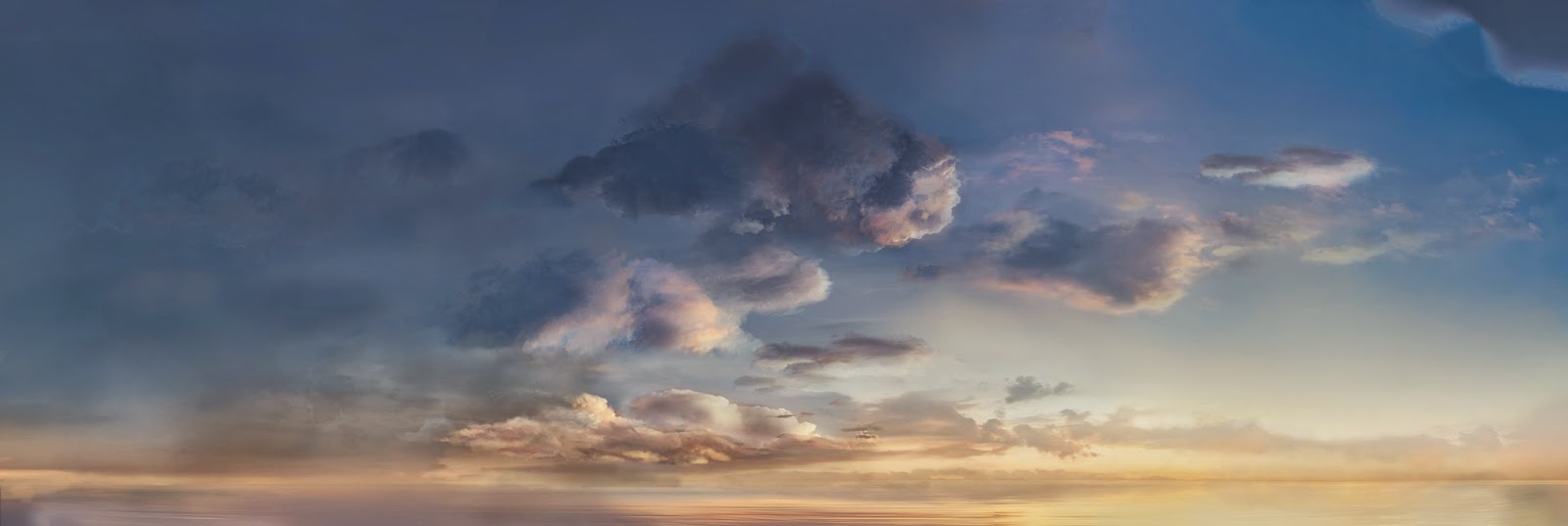Reina Elizondo's Brain Canvas Collaborative Matte Paintings Sunset