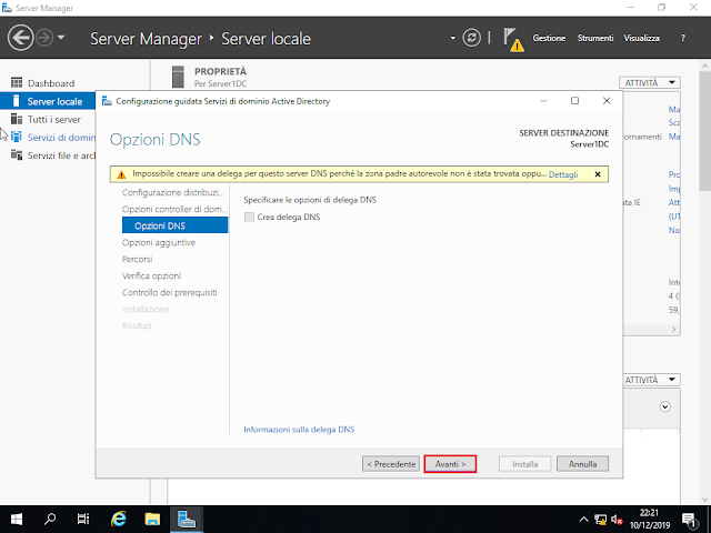 Windows Server 2019, Opzioni DNS