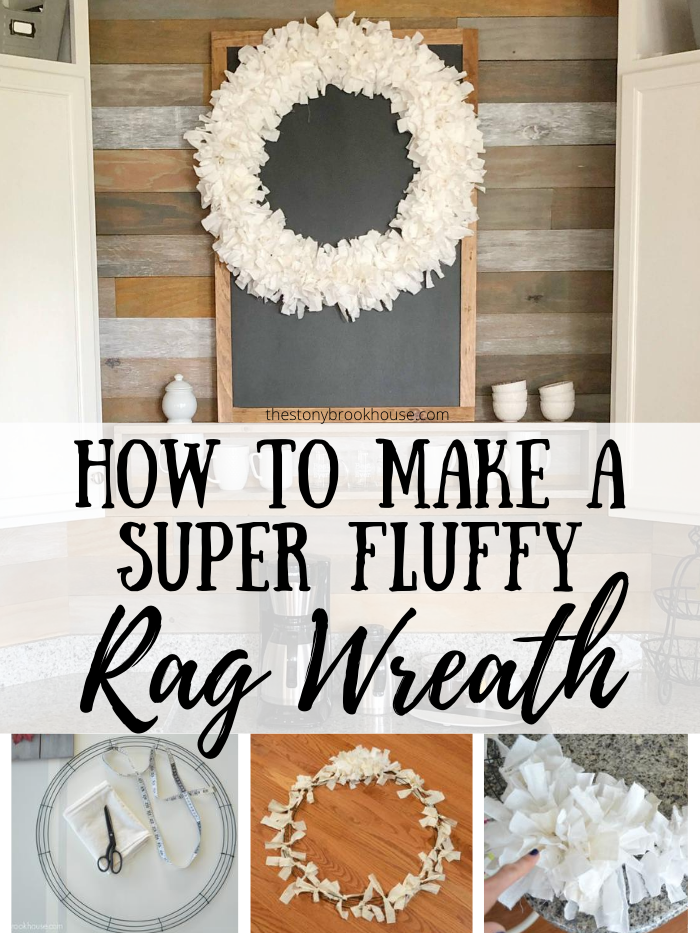 How To Make a Fluffy Rag Wreath The Stonybrook House