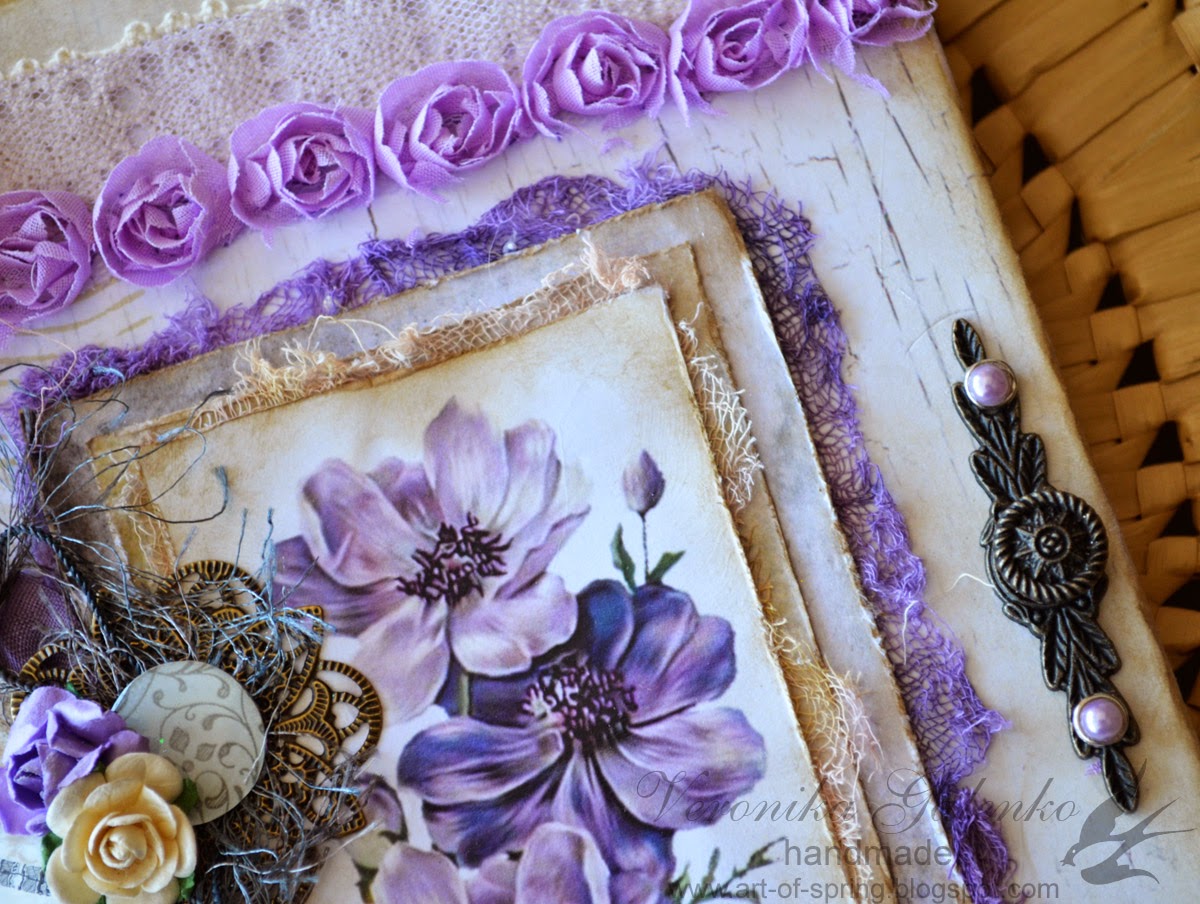 Подарки и сувениры ручной работы: Violet notebooks for Meg's Garden