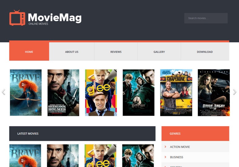 Movie Mag Blogger Template Free Download