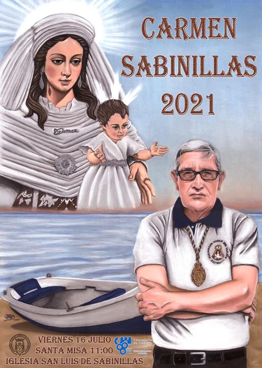Cartel de la Festividad del Carmen de Sabinillas 2021