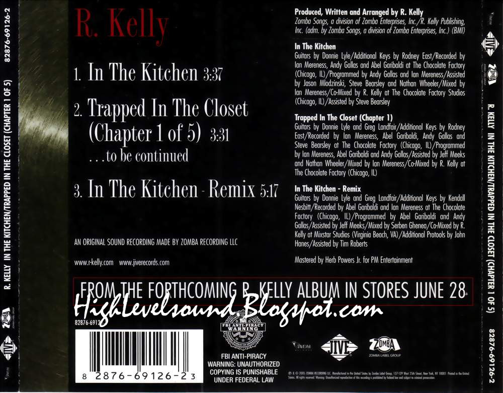 Highest Level Of Music R Kelly In The Kitchen Cds 2005 Hlm