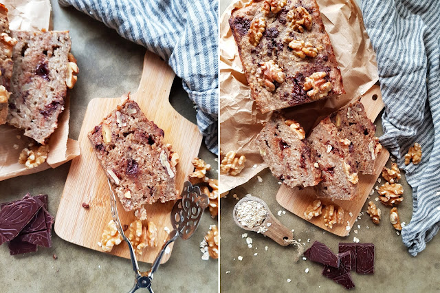 Bananenbrot mit Walnüssen und Schokolade