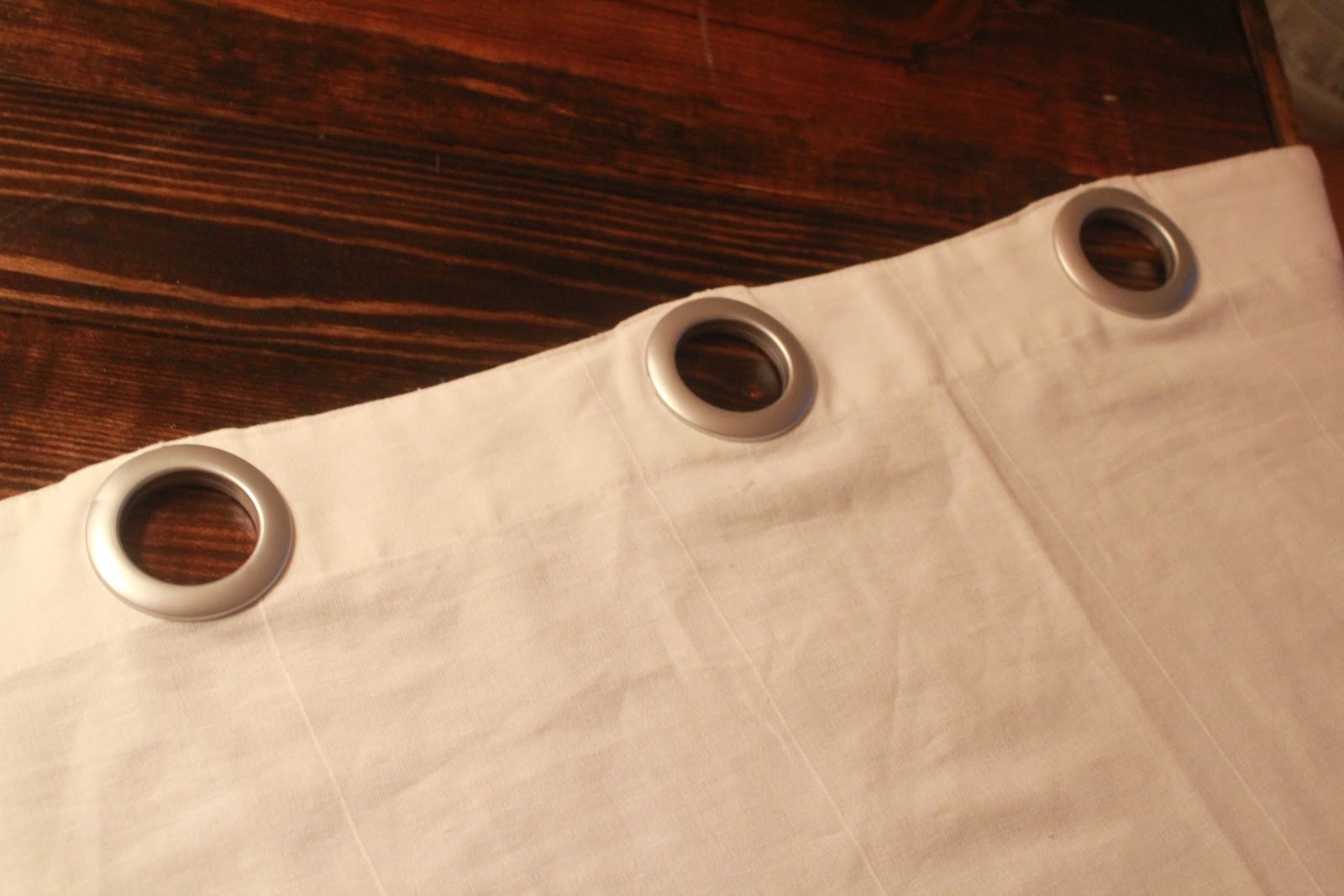 Fresh and Fancy {DIY} White Grommet Drapes