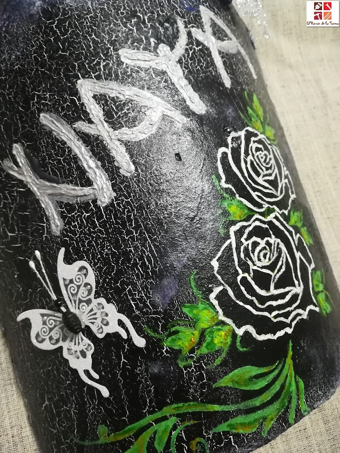 teja pintada a mano