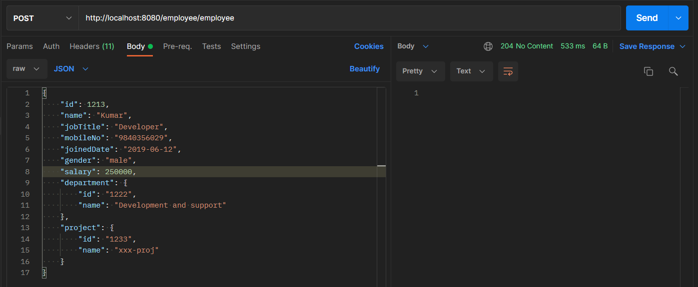 Spring Boot Rest API project example using Swagger codegen