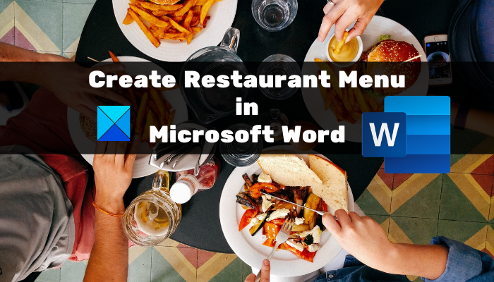 Cómo crear un menú de restaurante en Microsoft Word