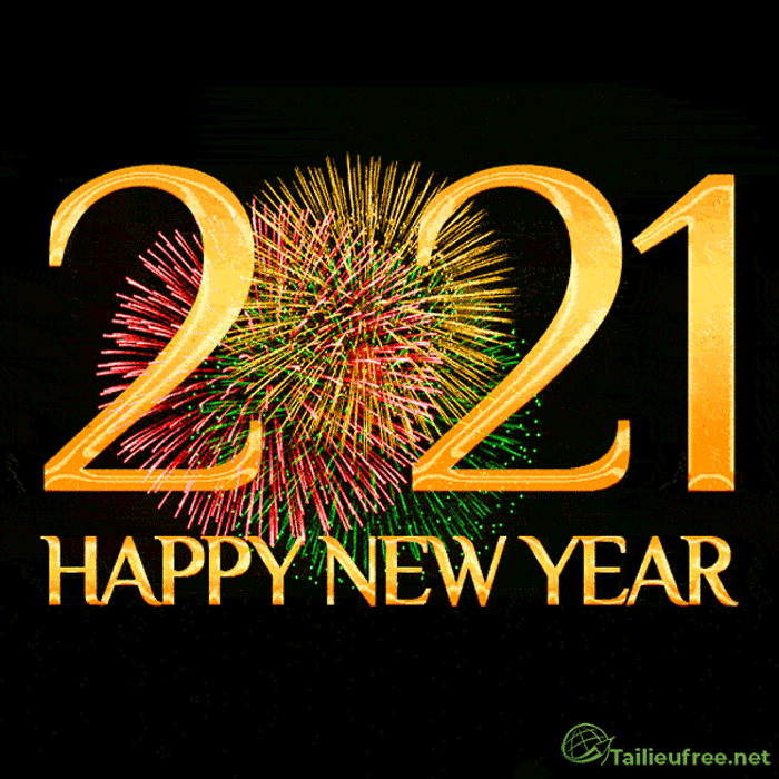 thiệp động chúc mừng năm mới - happy new year 2021 số 12
