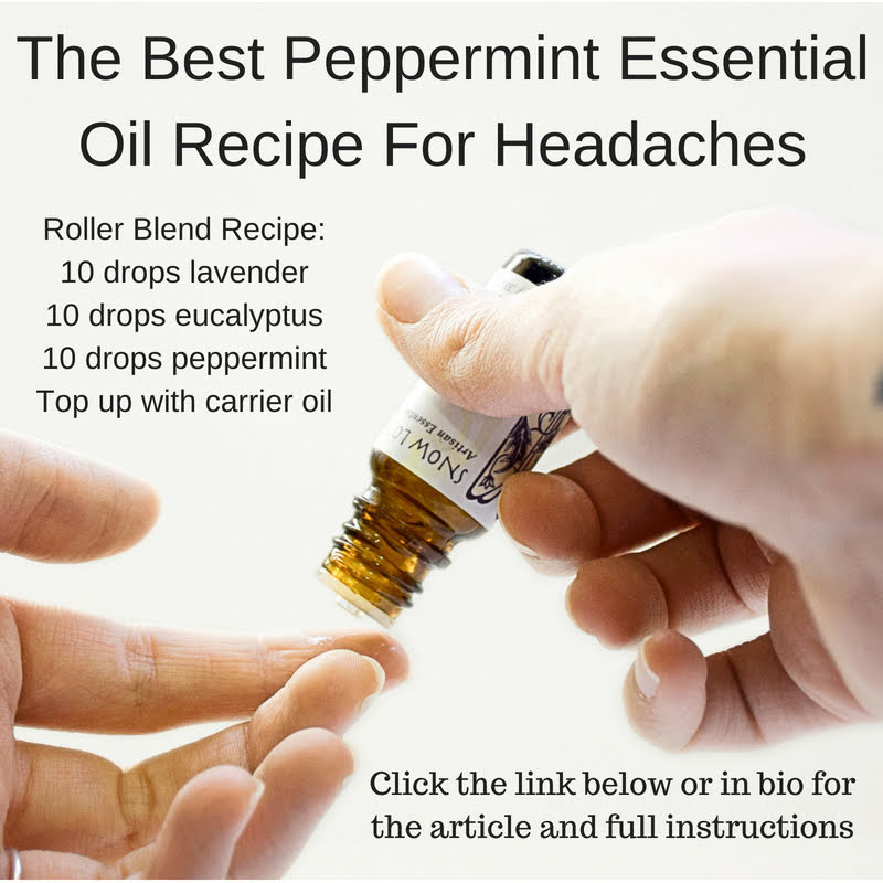 Best Peppermint Essential Oil Recipe For Headaches #Infographic