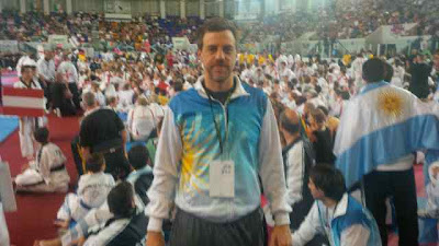 Diego Kravetz en el mundial de Taekwondo 2013