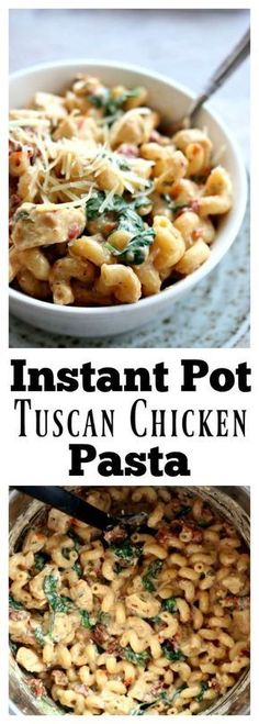 Instant Pot Tuscan Chicken Pasta - yummi