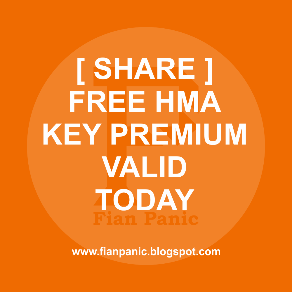 [ SHARE ] Free HMA Premium Keys