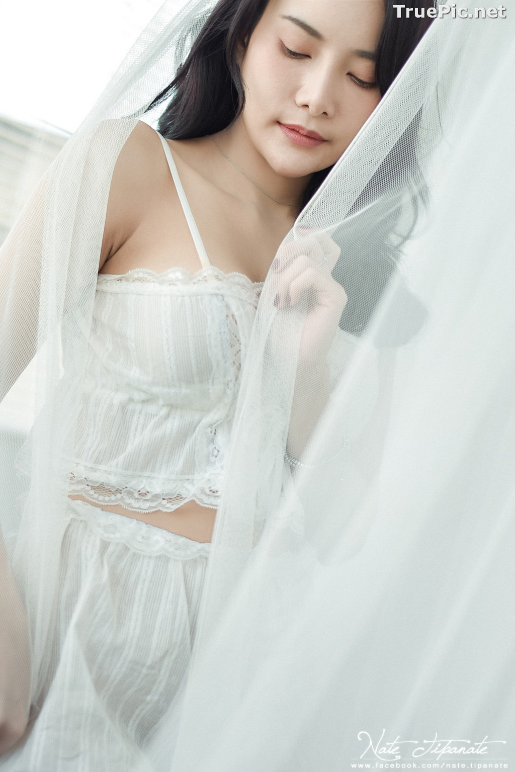 Image Thailand Model - Nattanicha Pw - Beautiful In White Sleepwear - TruePic.net - Picture-26
