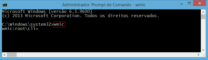 Comando CMD WMIC