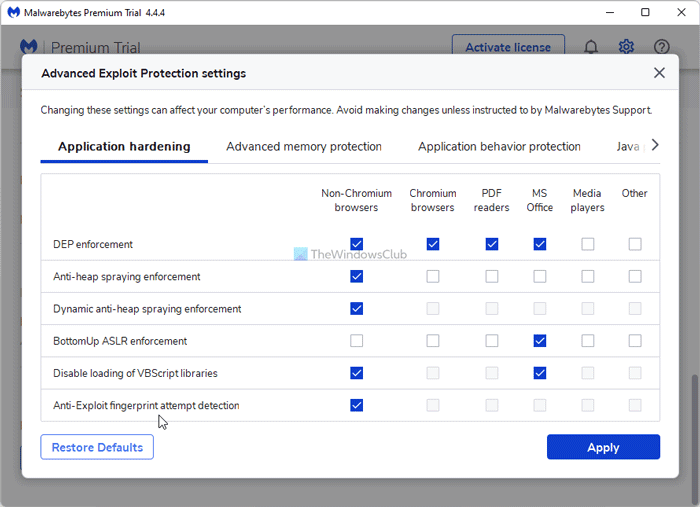 Correction de l'utilisation élevée du processeur et de la mémoire par Malwarebytes sous Windows 11/10