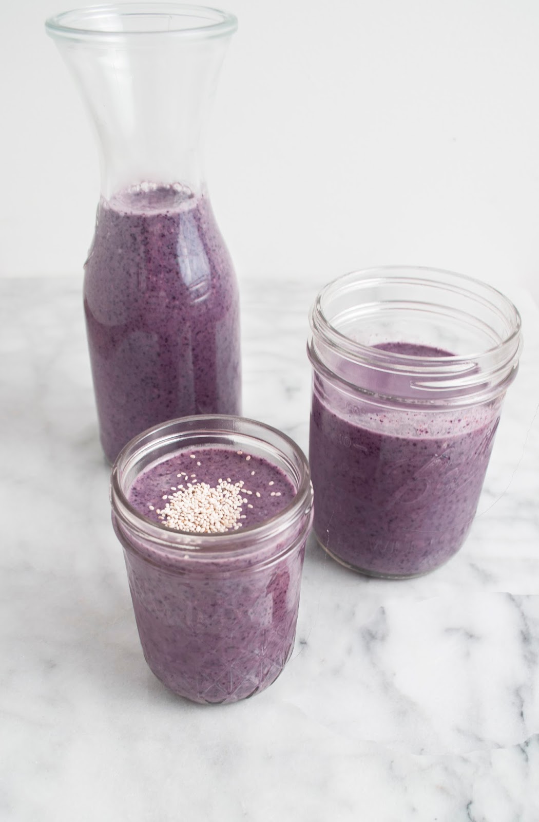 Maple, Blueberry And Almond Butter Smoothie