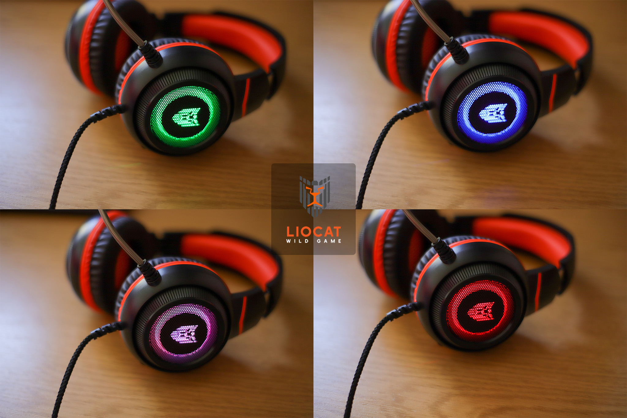 Słuchawki gamingowe LIOCAT HP 785 C podświetlenie LED
