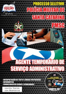 Apostila Concurso PMSC 2015 - Agente Temporário de Serviço Administrativo