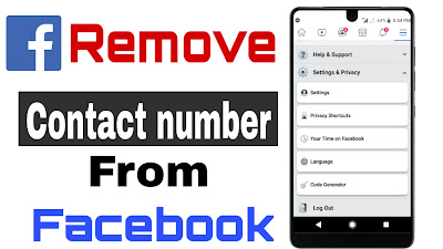 Remove contact number from facebook