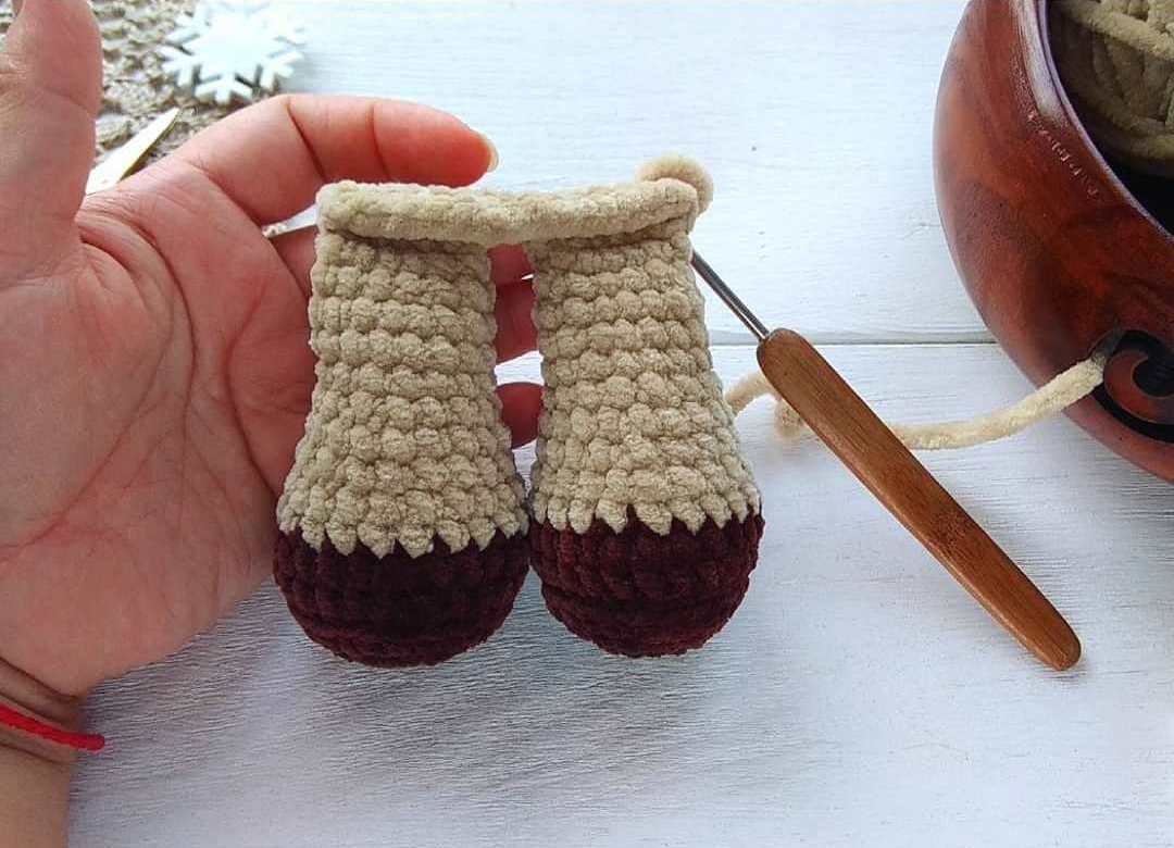 ножки амигуруми.