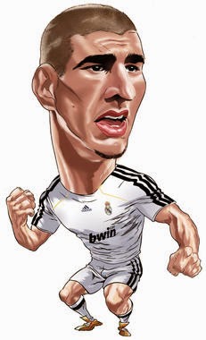 Gambar Karikatur Karim Benzema Piala Dunia Pemain Sepakbola Prancis