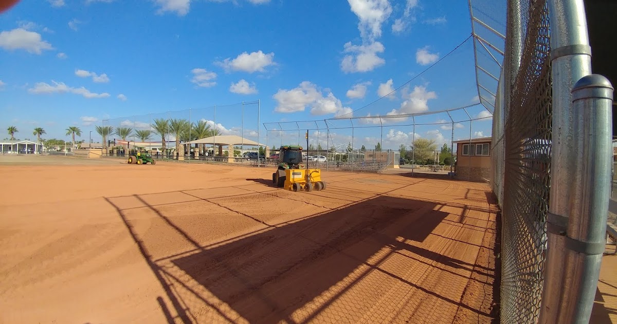 Palm Creek Softball INFIELD LEVELING BEGINS