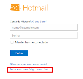 Resolvendo problema: Não consigo me  conectar no Hotmail MSN: "Você não tem se conectado por este local nos últimos dias"