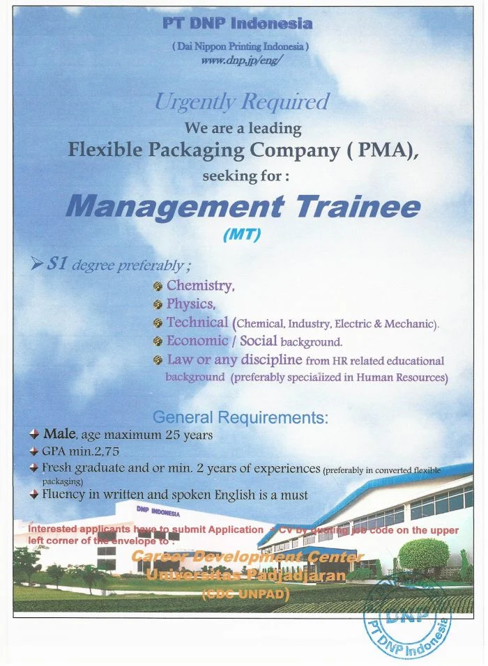 Lowongan Kerja PT DNP Indonesia Rekrutmen Lowongan Kerja CPNS BUMN