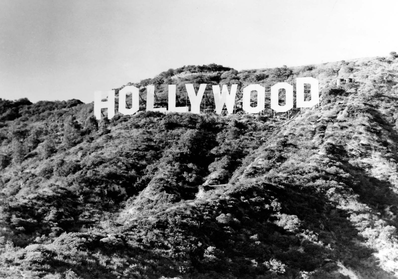 hollywood sign old photographs