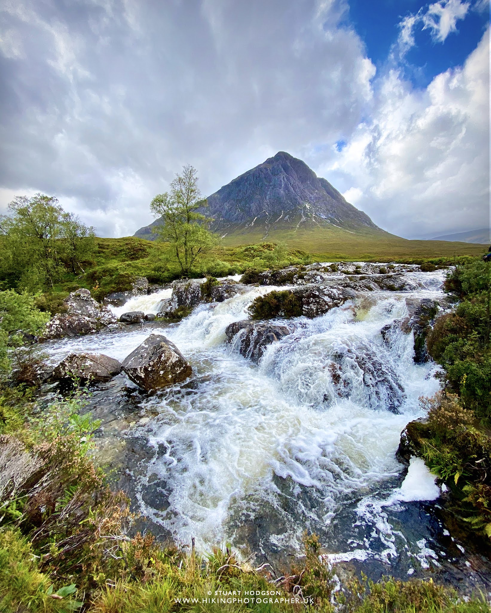 Etive Mòr Waterfall Buachaille where is it map location photo photography Glencoe