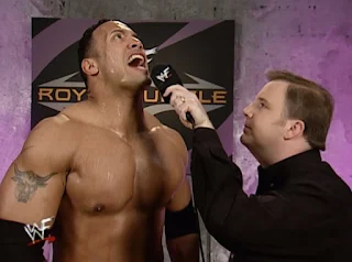 WWE / WWF Royal Rumble 2001 - Kevin Kelly interviews The Rock